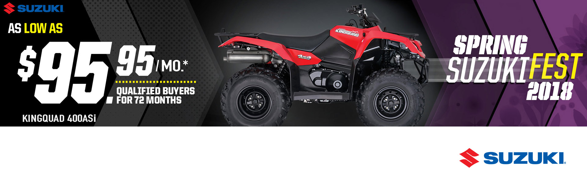 Suzuki: Spring SuzukiFest Promo - KingQuad 400ASi
